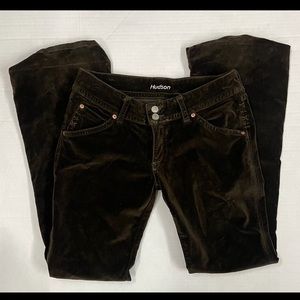 Hudson Jeans Dark Brown Velvet Flare Jeans - Size 29